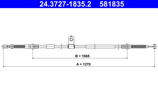 Handremkabel ATE 24.3727-1835.2