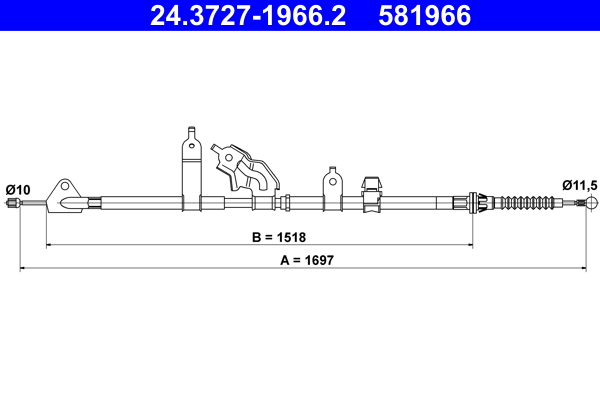 Handremkabel ATE 24.3727-1966.2