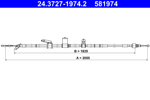 Handremkabel ATE 24.3727-1974.2