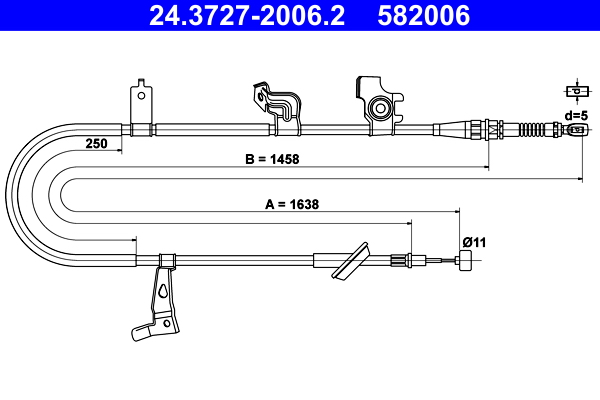 Handremkabel ATE 24.3727-2006.2