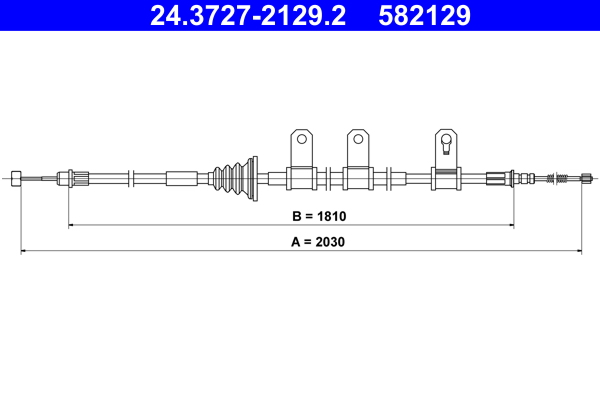 Handremkabel ATE 24.3727-2129.2