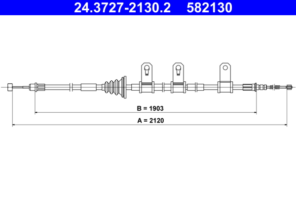 Handremkabel ATE 24.3727-2130.2