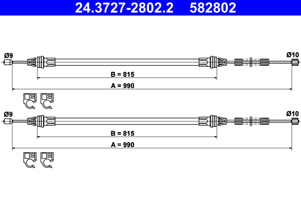 Handremkabel ATE 24.3727-2802.2