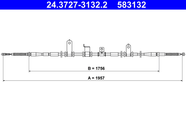 Handremkabel ATE 24.3727-3132.2