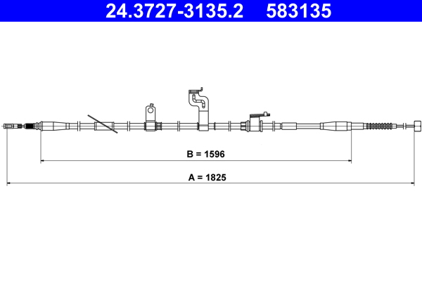 Handremkabel ATE 24.3727-3135.2