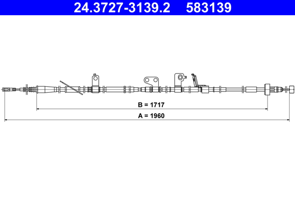 Handremkabel ATE 24.3727-3139.2