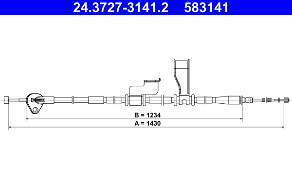 Handremkabel ATE 24.3727-3141.2