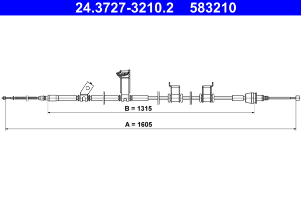 Handremkabel ATE 24.3727-3210.2