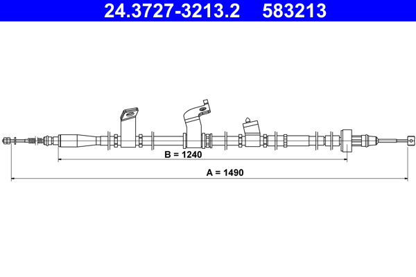 Handremkabel ATE 24.3727-3213.2