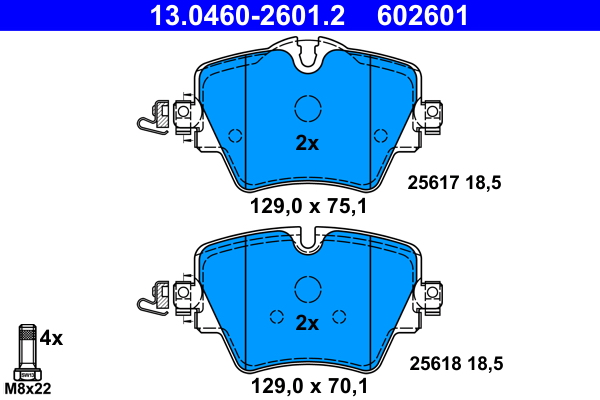 Remblokset ATE 13.0460-2601.2