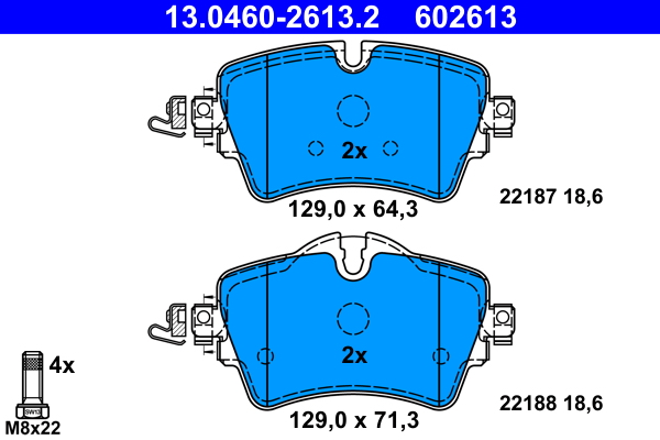 Remblokset ATE 13.0460-2613.2