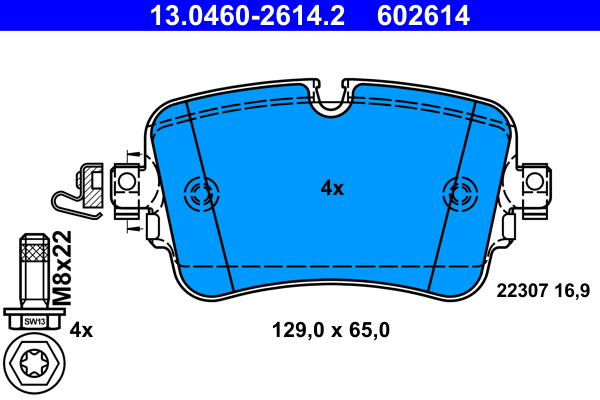 Remblokset ATE 13.0460-2614.2