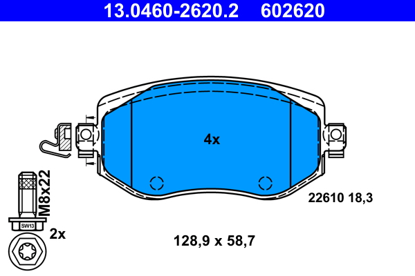 Remblokset ATE 13.0460-2620.2