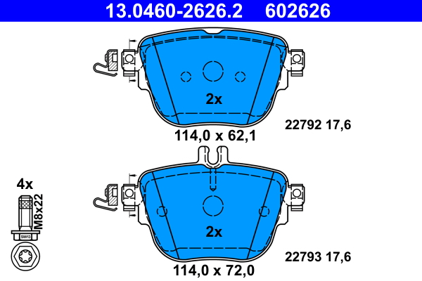 Remblokset ATE 13.0460-2626.2