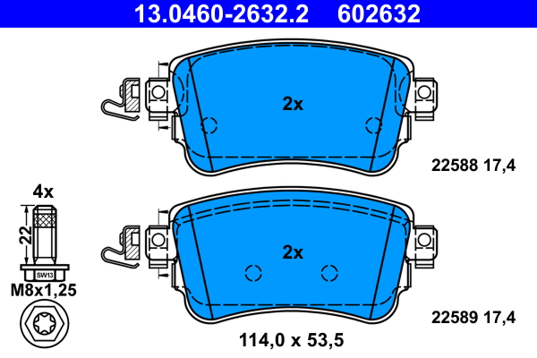 Remblokset ATE 13.0460-2632.2