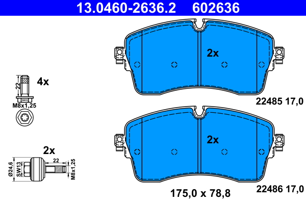 Remblokset ATE 13.0460-2636.2