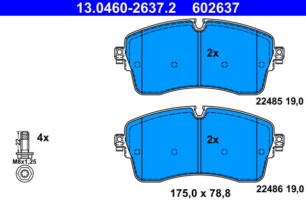 Remblokset ATE 13.0460-2637.2