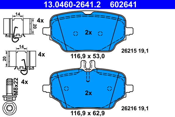 Remblokset ATE 13.0460-2641.2