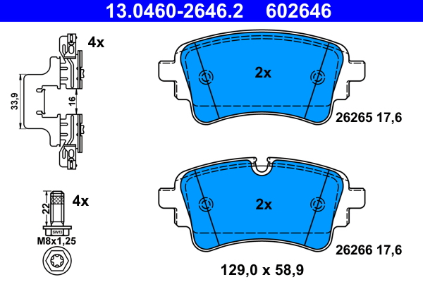 Remblokset ATE 13.0460-2646.2