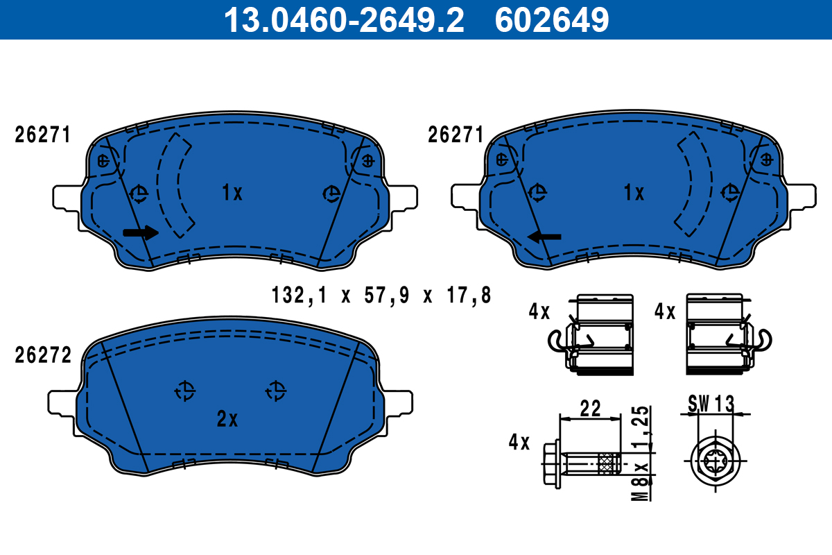 Remblokset ATE 13.0460-2649.2