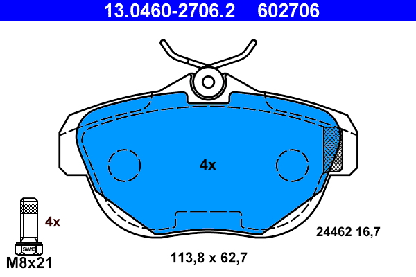 Remblokset ATE 13.0460-2706.2