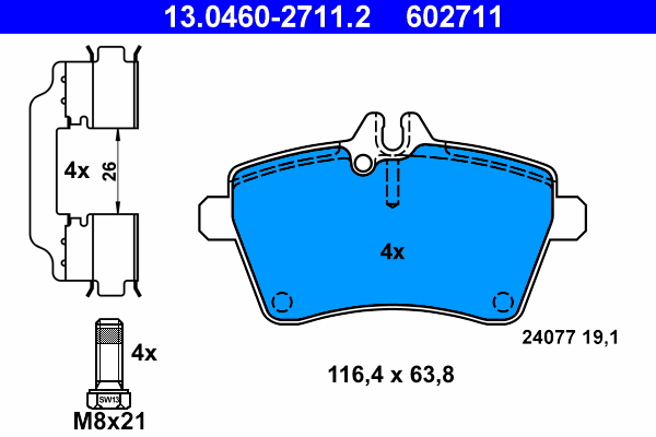 Remblokset ATE 13.0460-2711.2