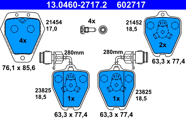 Remblokset ATE 13.0460-2717.2