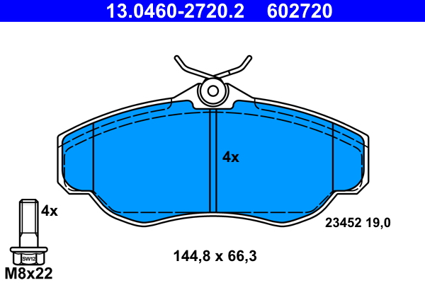 Remblokset ATE 13.0460-2720.2