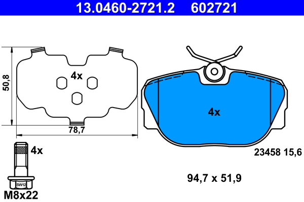 Remblokset ATE 13.0460-2721.2