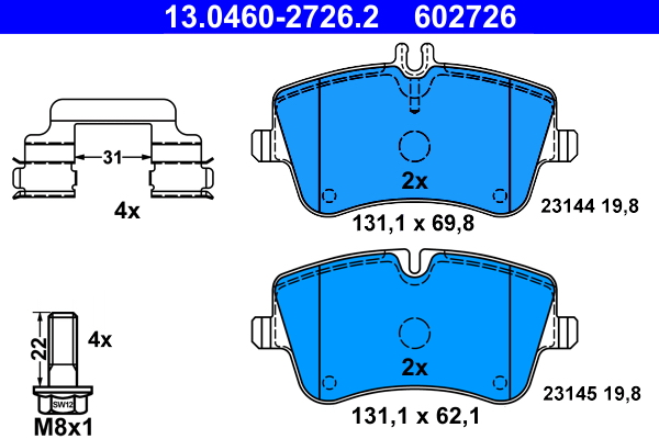 Remblokset ATE 13.0460-2726.2