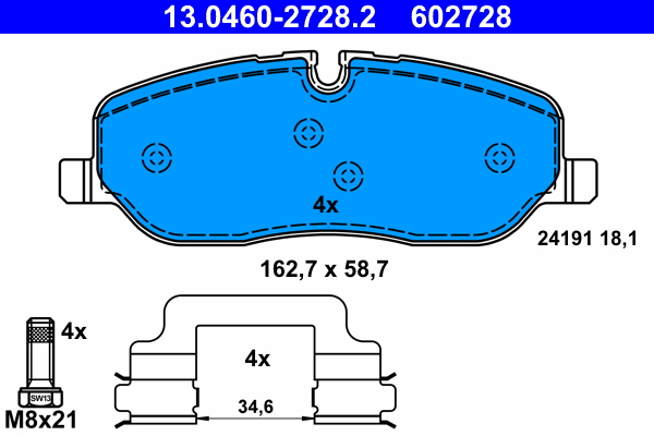 Remblokset ATE 13.0460-2728.2