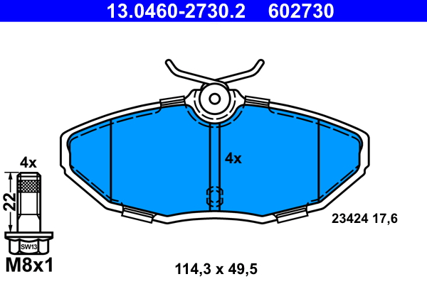 Remblokset ATE 13.0460-2730.2