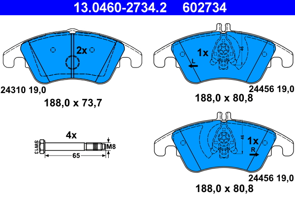 Remblokset ATE 13.0460-2734.2