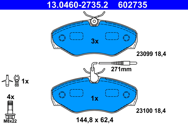 Remblokset ATE 13.0460-2735.2