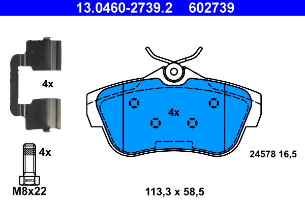 Remblokset ATE 13.0460-2739.2