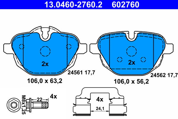 Remblokset ATE 13.0460-2760.2