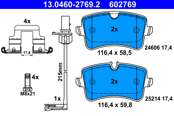 Remblokset ATE 13.0460-2769.2