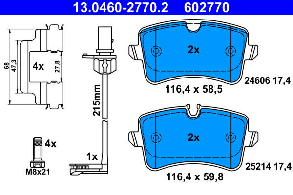 Remblokset ATE 13.0460-2770.2