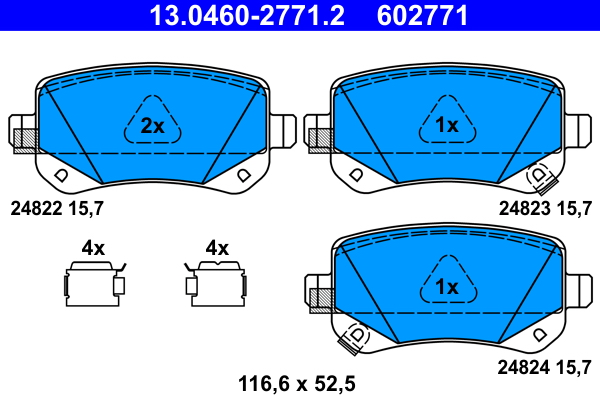 Remblokset ATE 13.0460-2771.2