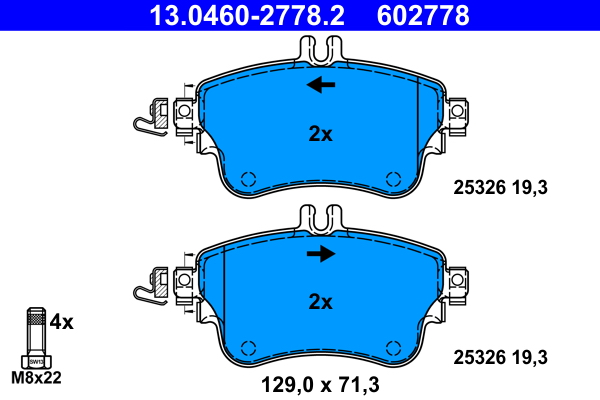 Remblokset ATE 13.0460-2778.2