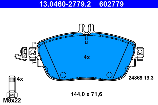 Remblokset ATE 13.0460-2779.2