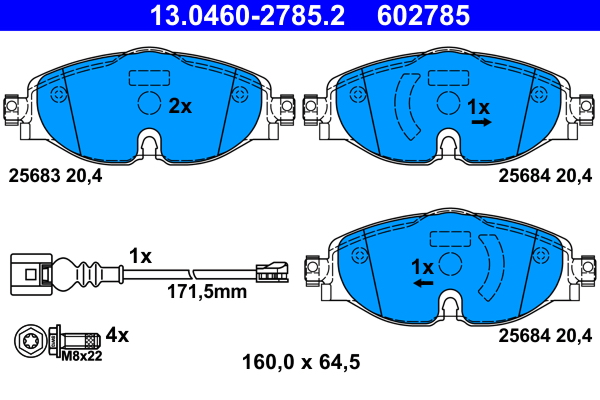 Remblokset ATE 13.0460-2785.2