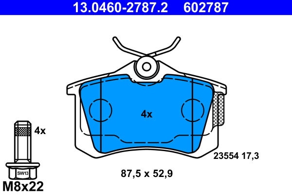 Remblokset ATE 13.0460-2787.2