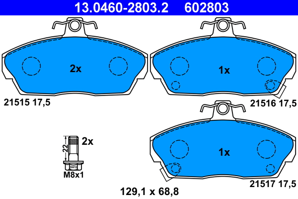 Remblokset ATE 13.0460-2803.2