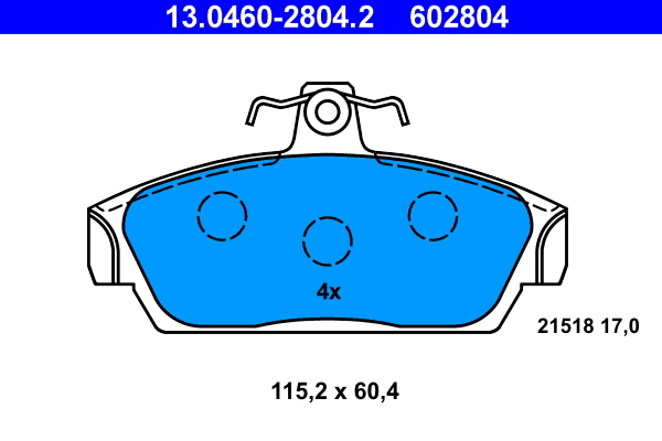 Remblokset ATE 13.0460-2804.2