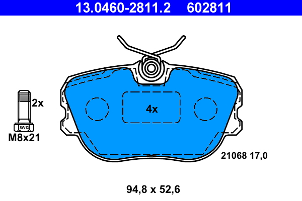 Remblokset ATE 13.0460-2811.2