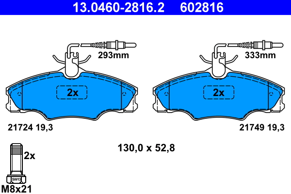 Remblokset ATE 13.0460-2816.2