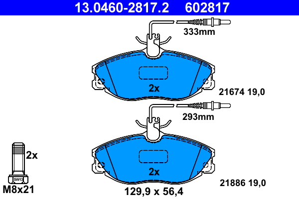 Remblokset ATE 13.0460-2817.2