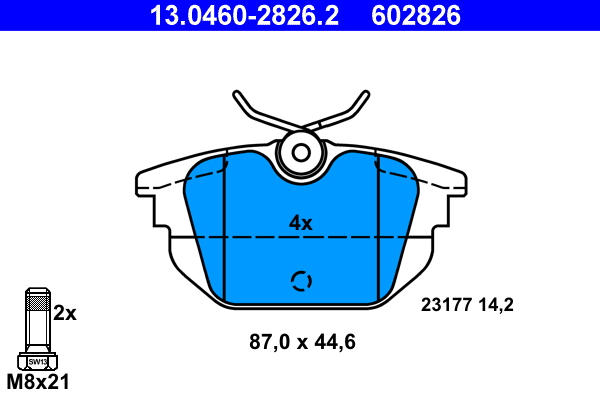 Remblokset ATE 13.0460-2826.2