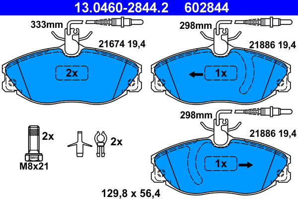 Remblokset ATE 13.0460-2844.2